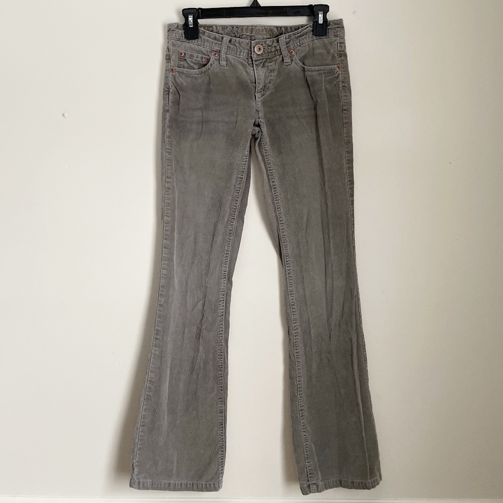 American Eagle Outfitters Grey BootCut Corduroy Pants